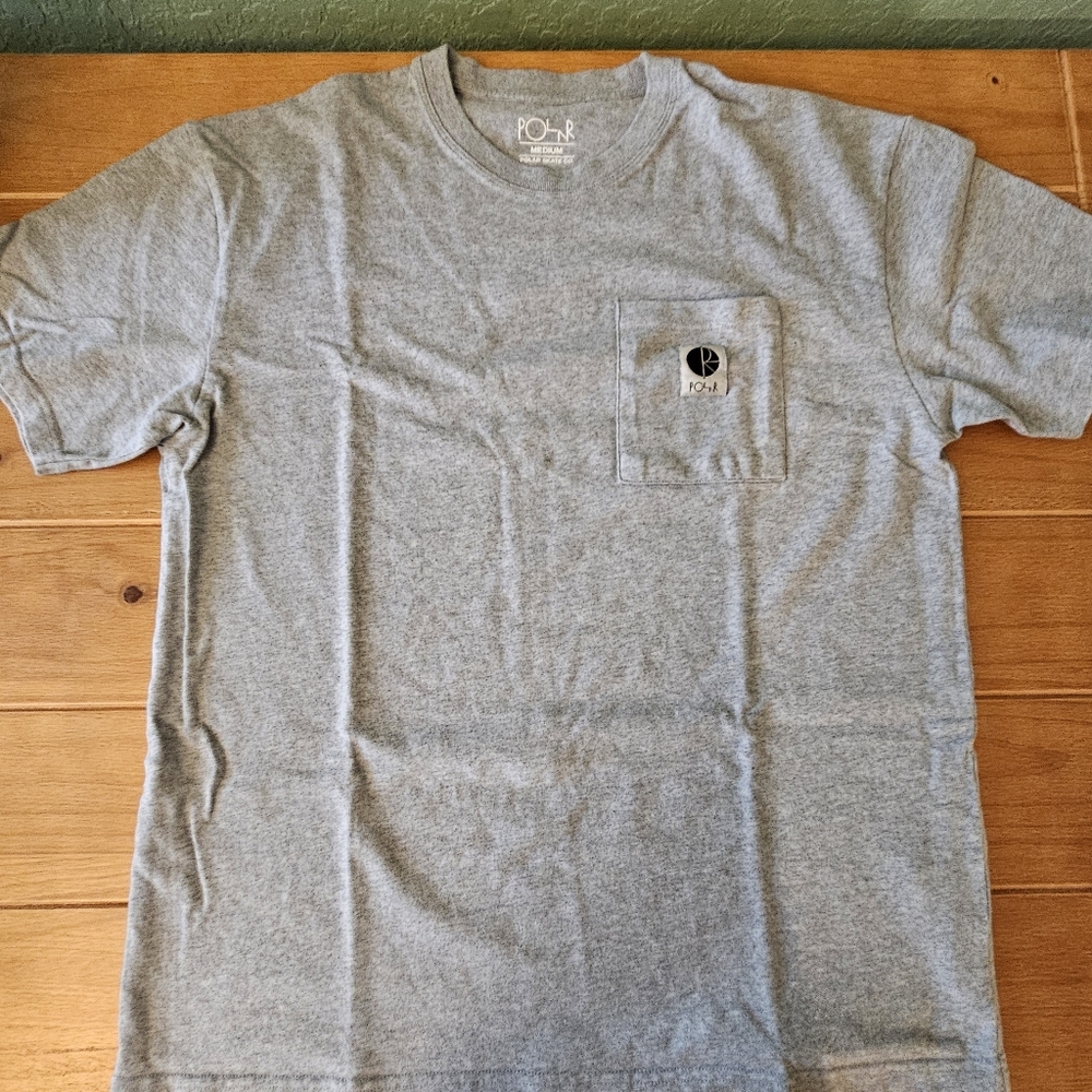 Mens Polar Skate Co Heather Gray T Shirt Size Medium